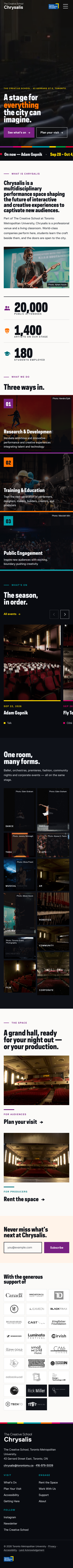 2. After Dark direction, the whole homepage on a phone